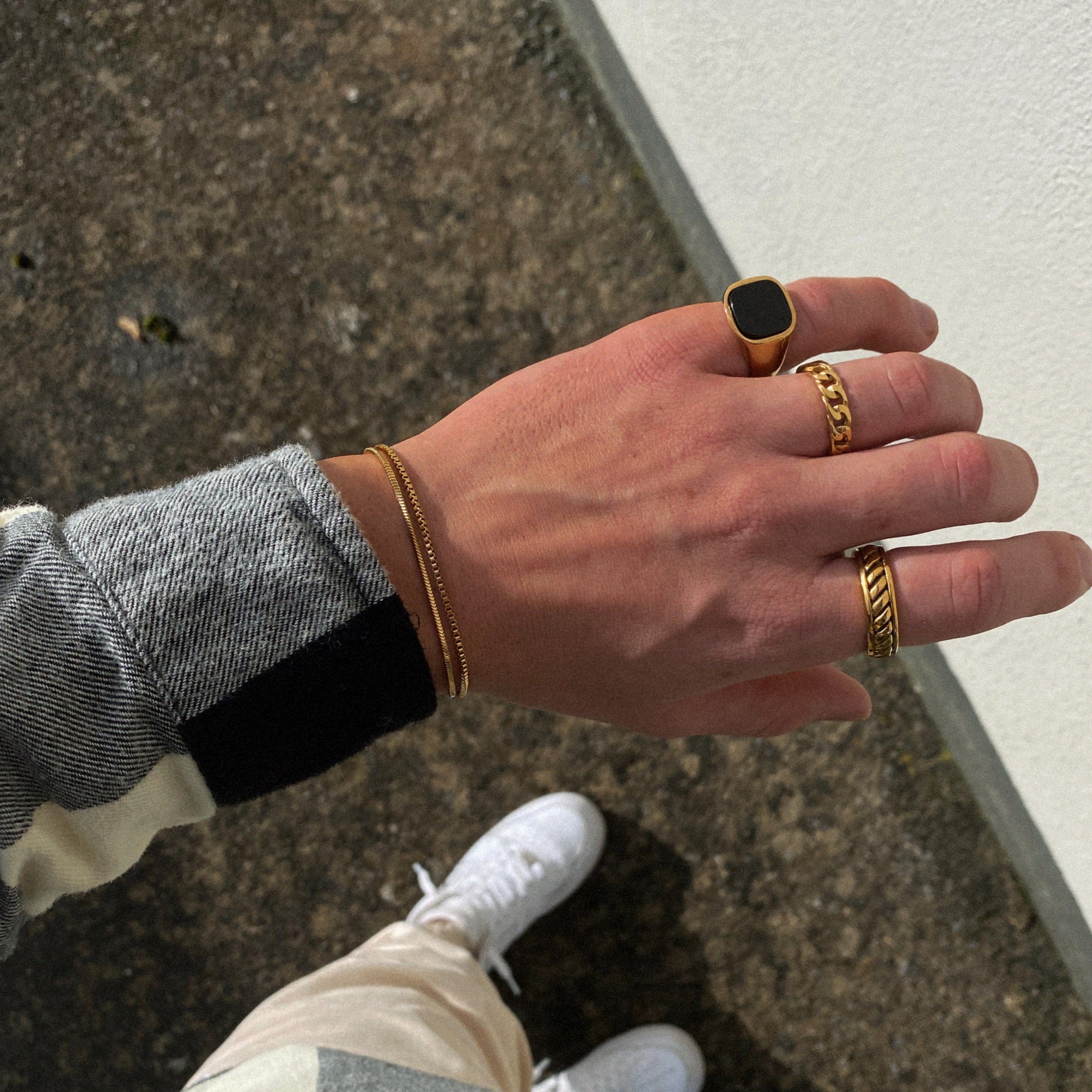 Micro Square Snake Bracelet - Image 3