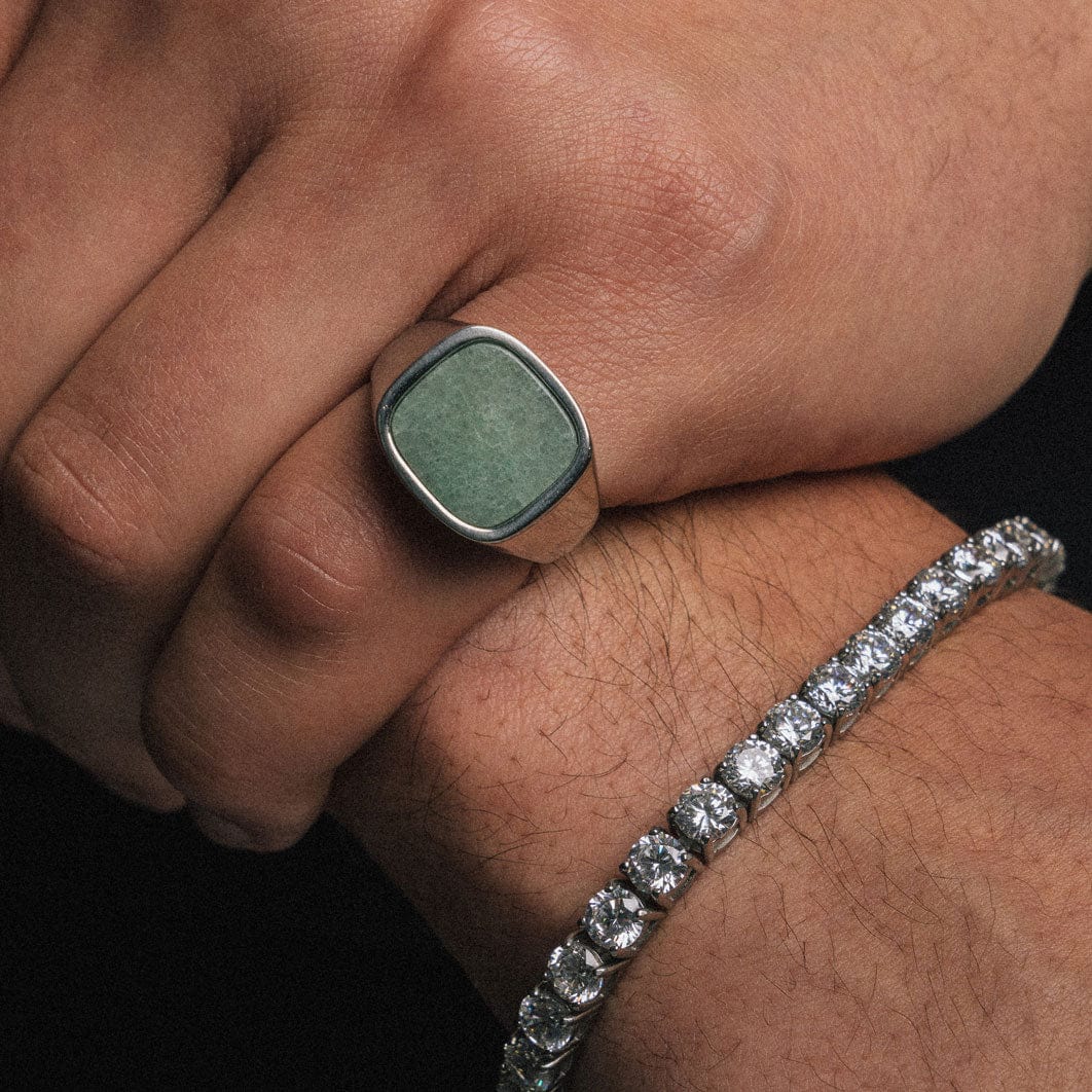 Square Aventurine Ring - Image 4