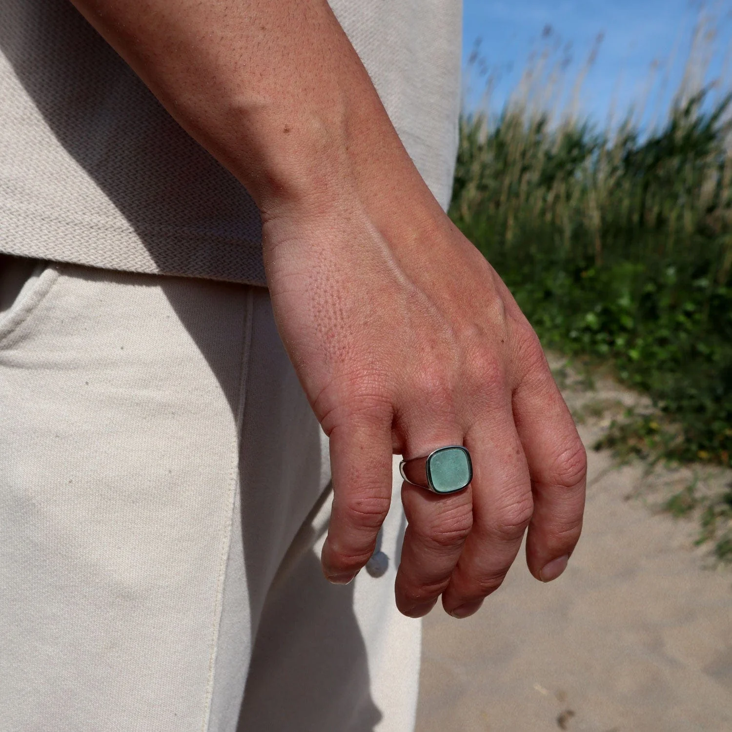 Square Aventurine Ring - Image 5