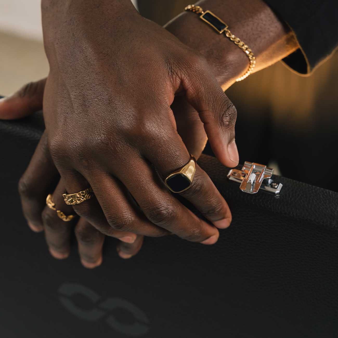 Square Onyx Ring - Image 5